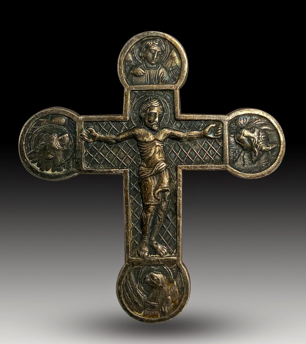 Croix De Style Roman Du XIX Siecle