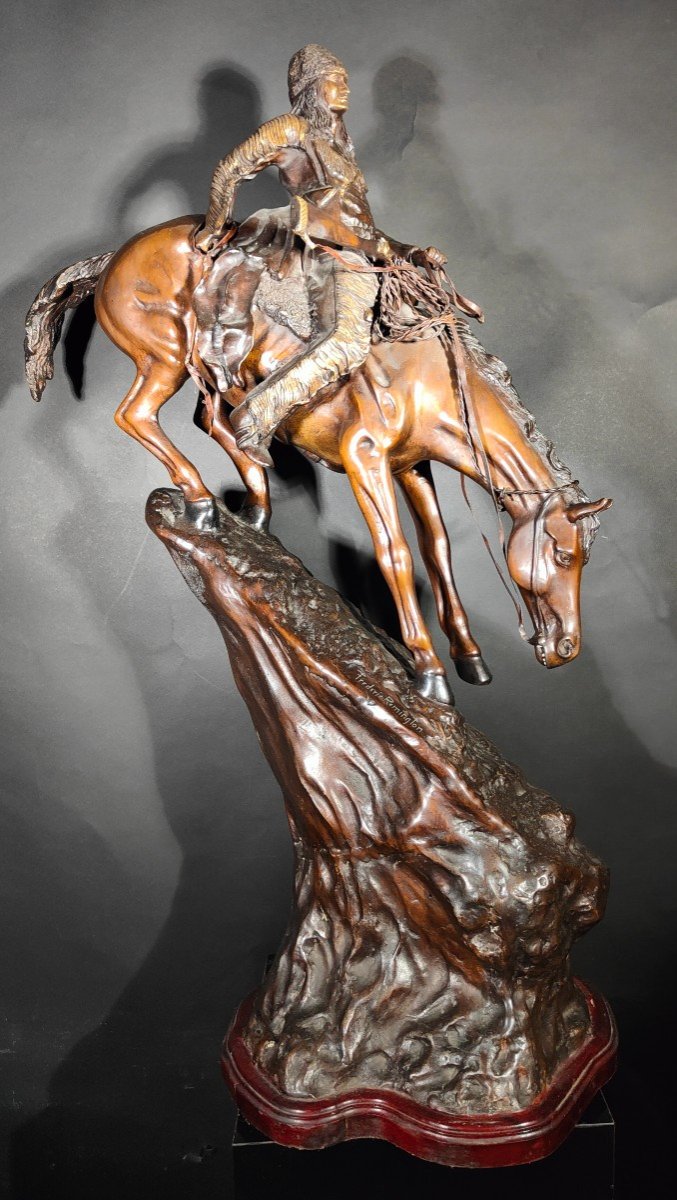 Large Sculpture By Frederic Remington