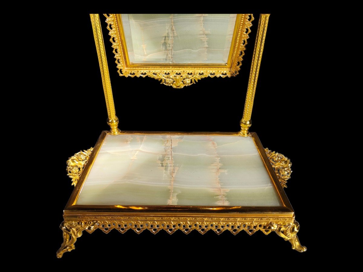 Elegant Dressing Table With Table Mirror 19th Century-photo-6