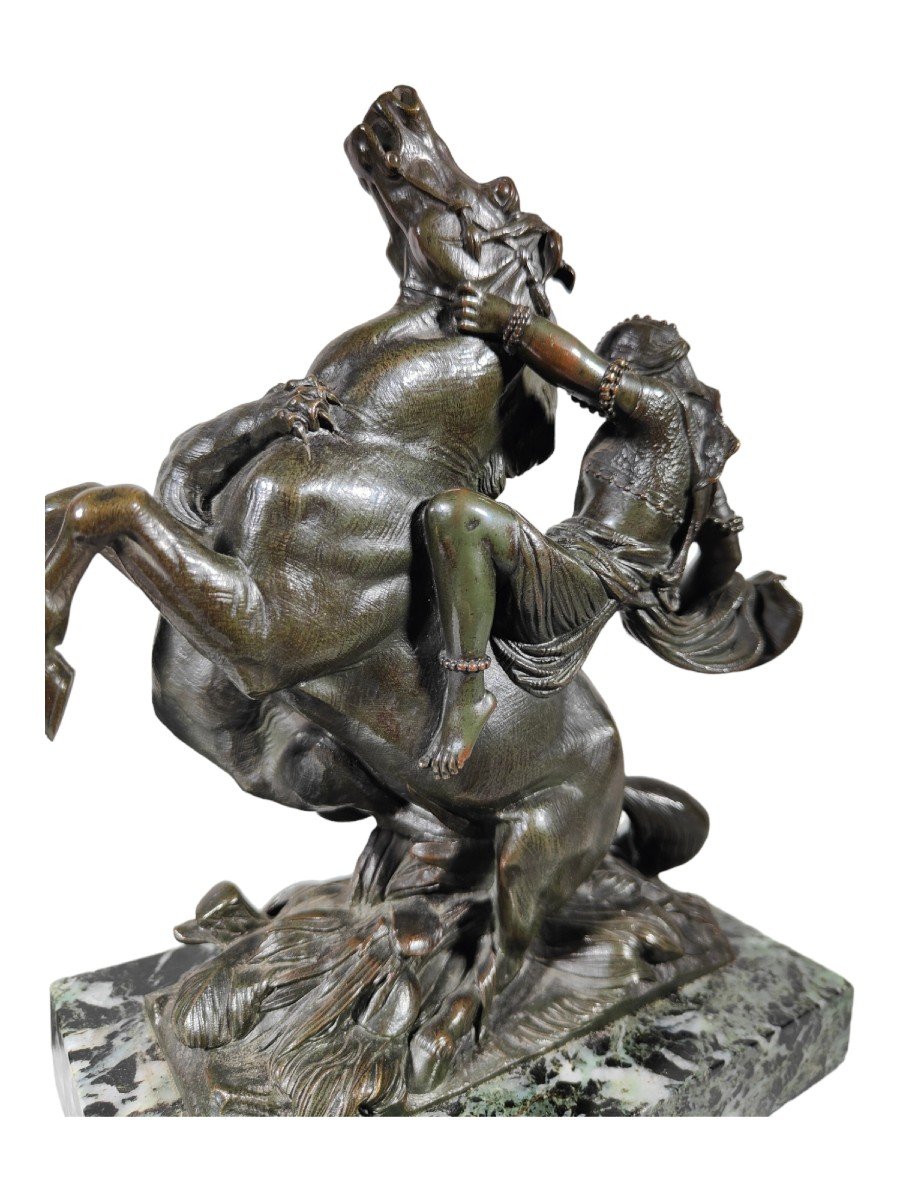 Amazon On Horseback Attacked By A Tiger August-karl-edouard Kiss Bronze Statue Germany-photo-4