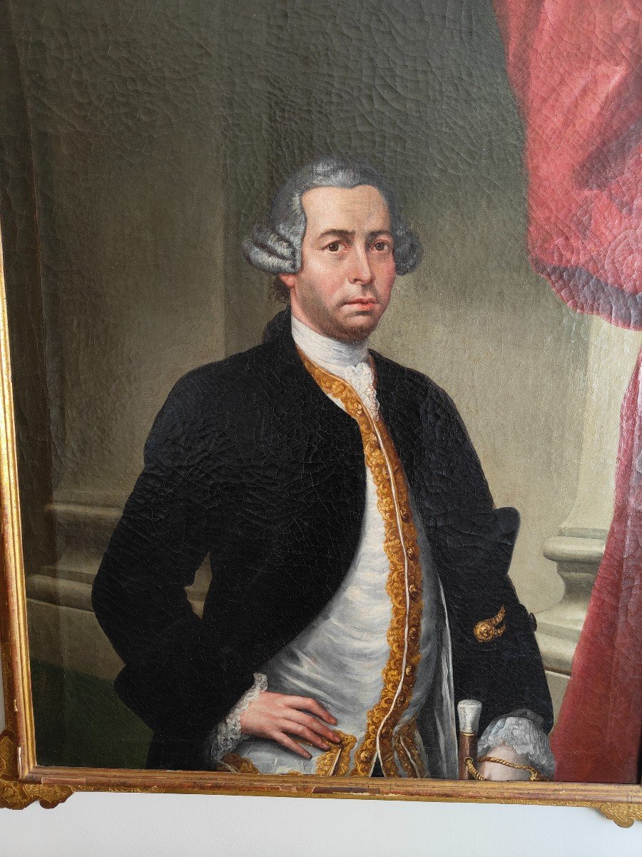 Portrait Of A Nobleman 18th Century-photo-3