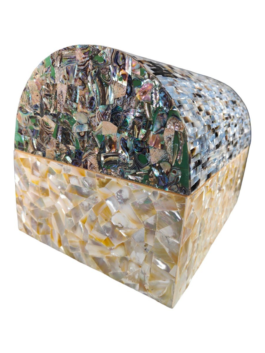 Mid-20th Century Mother Of Pearl Box-photo-3