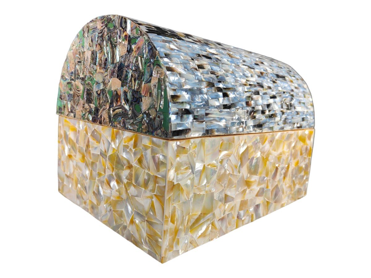 Mid-20th Century Mother Of Pearl Box-photo-1