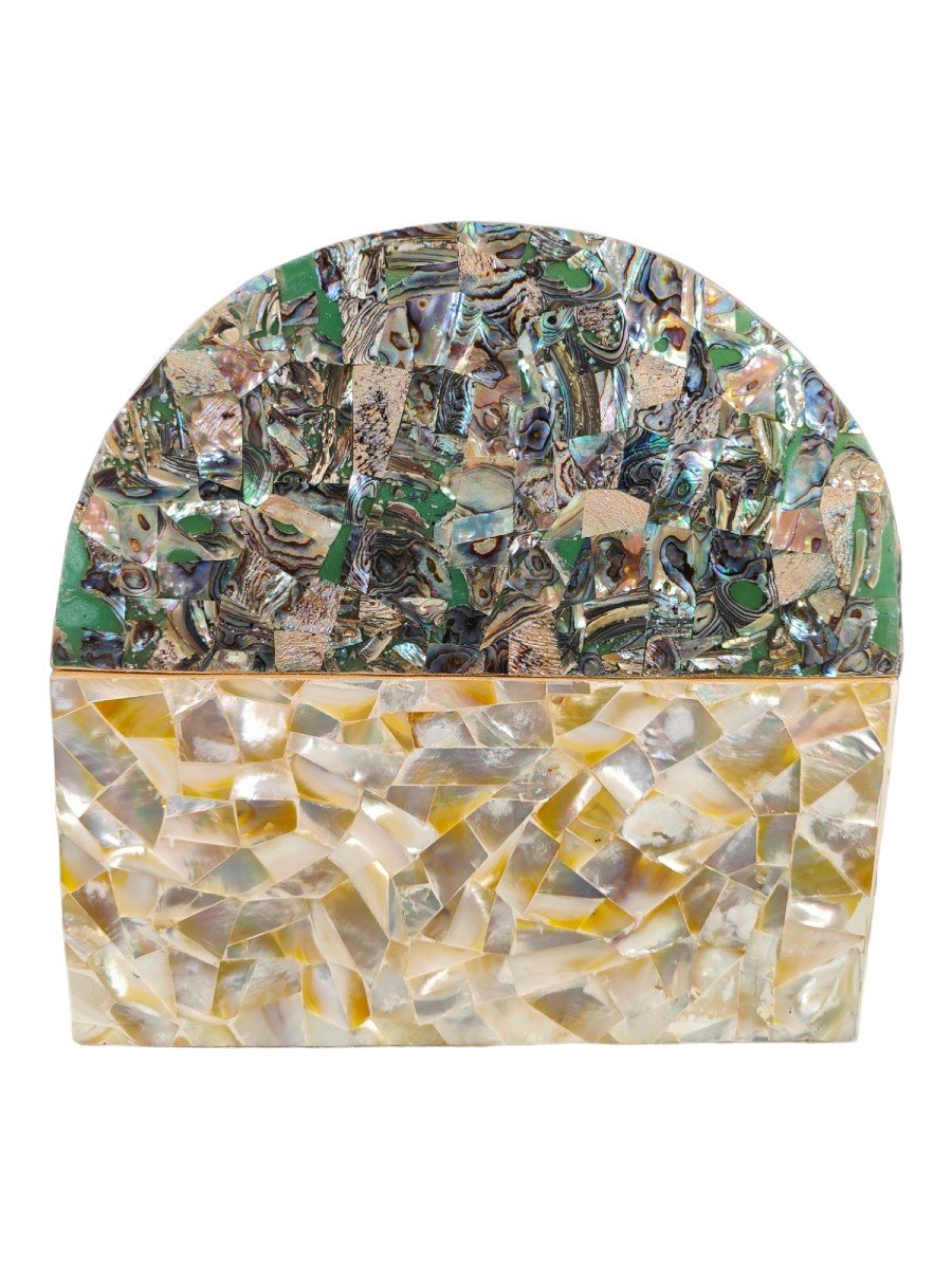 Mid-20th Century Mother Of Pearl Box-photo-7