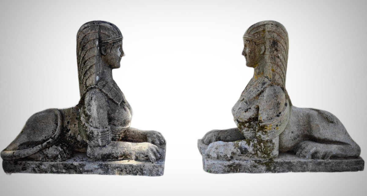 Pair Of Italian Sphinxes From The 20s