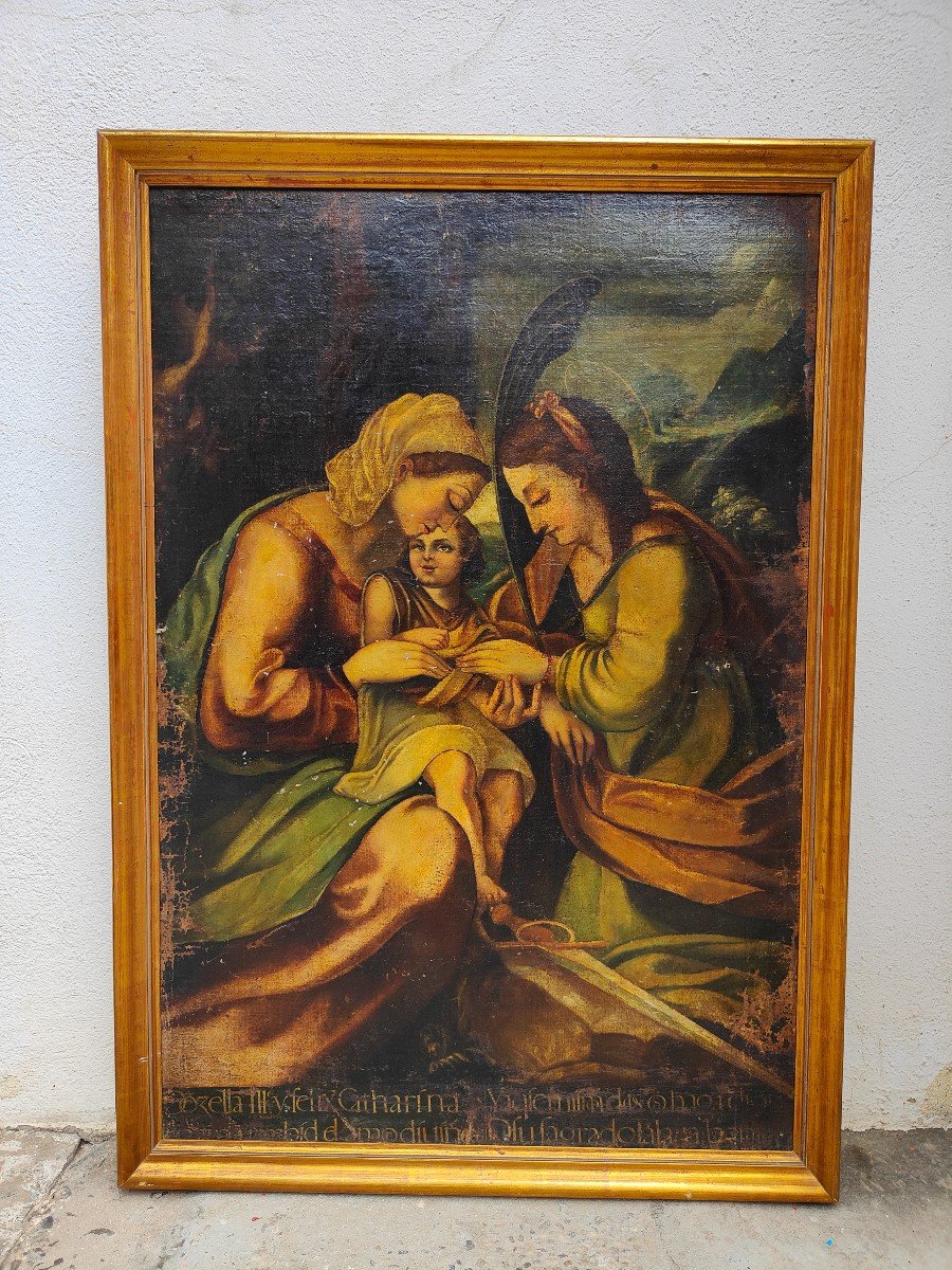 Ancient Religious Painting From The 17th Century-photo-3