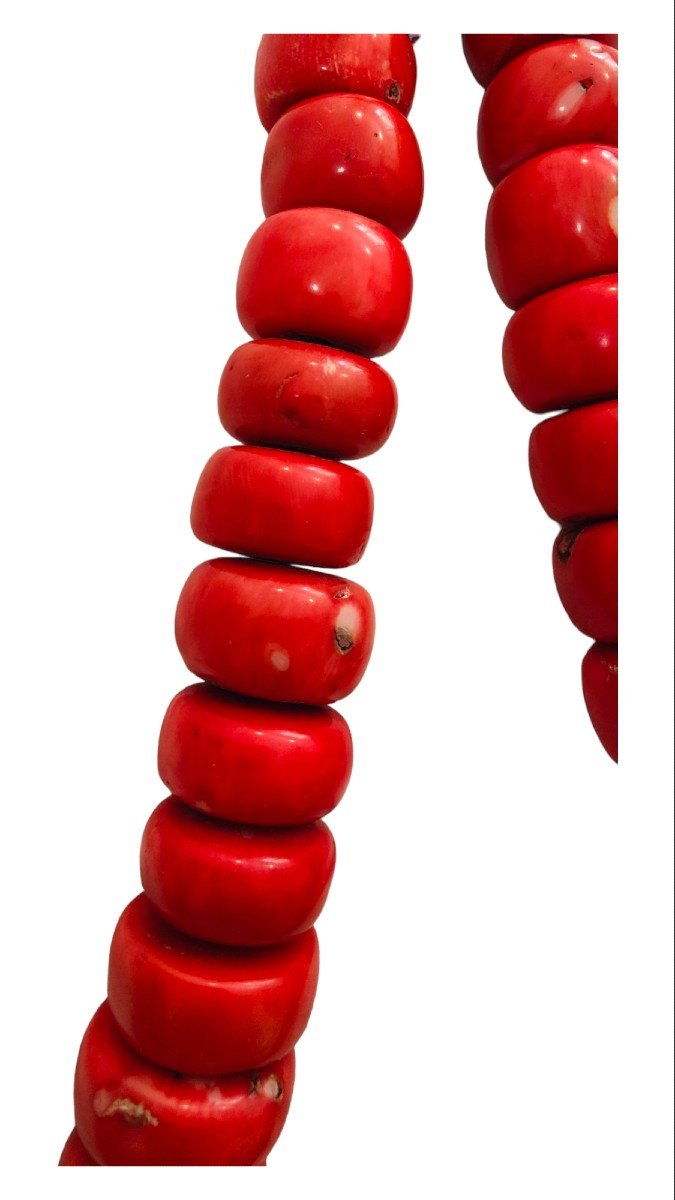 Huge Red Coral Necklace-photo-2