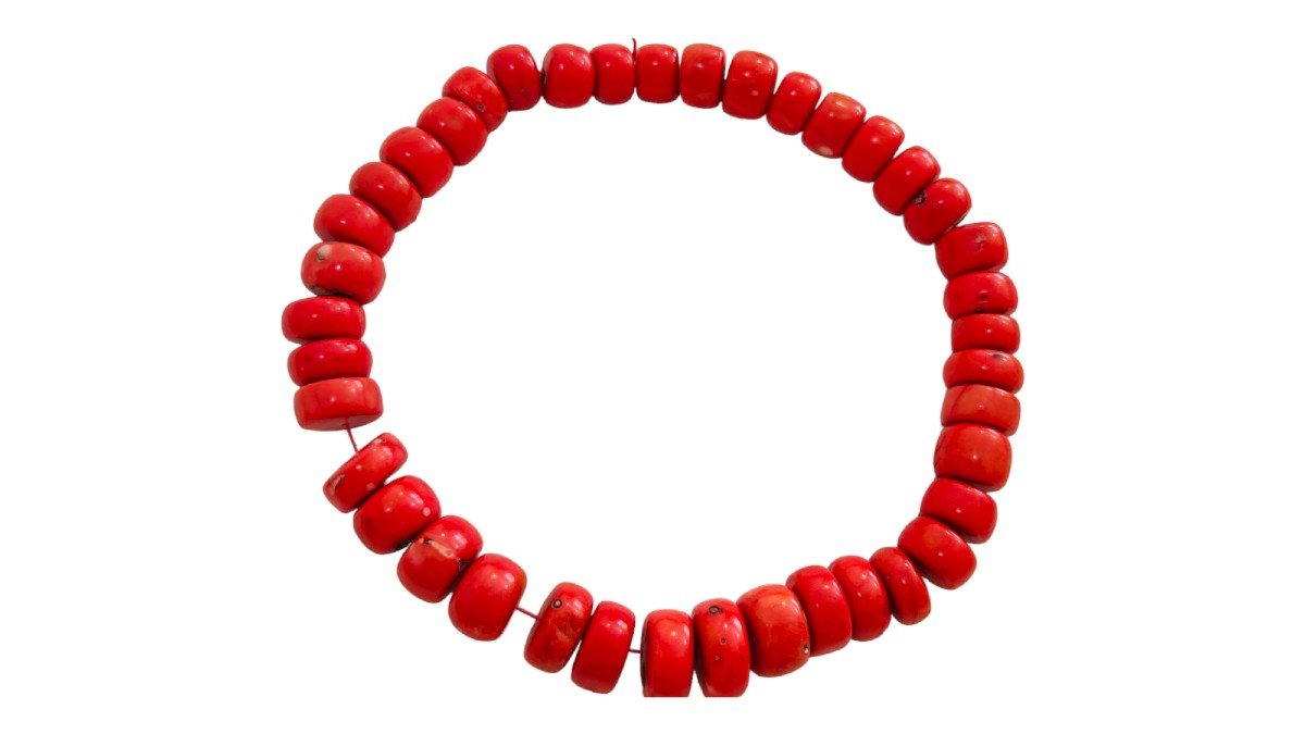 Huge Red Coral Necklace-photo-5
