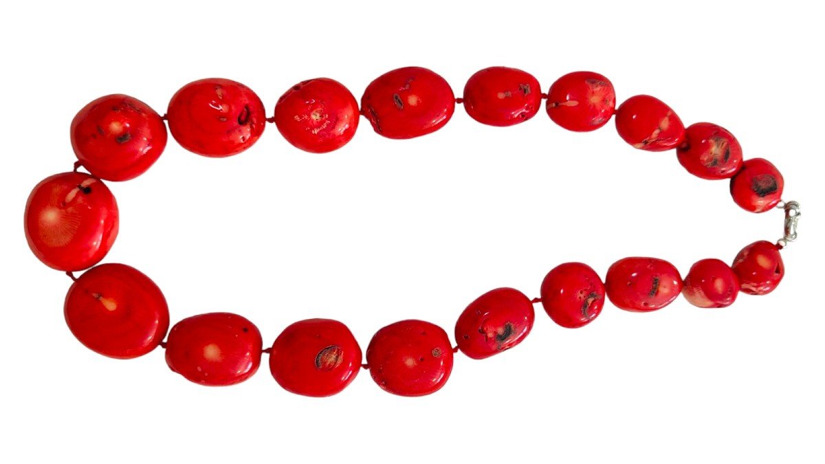 Huge Red Coral Necklace-photo-1