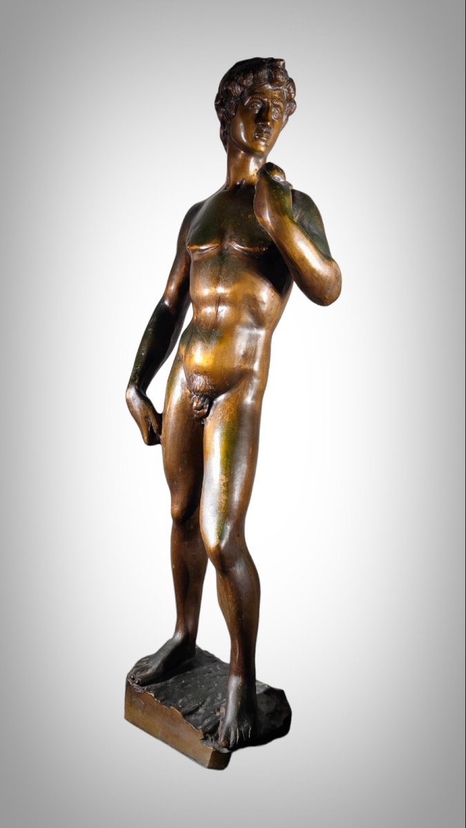 Sculpture En Bronze De David De Michel-ange-photo-4