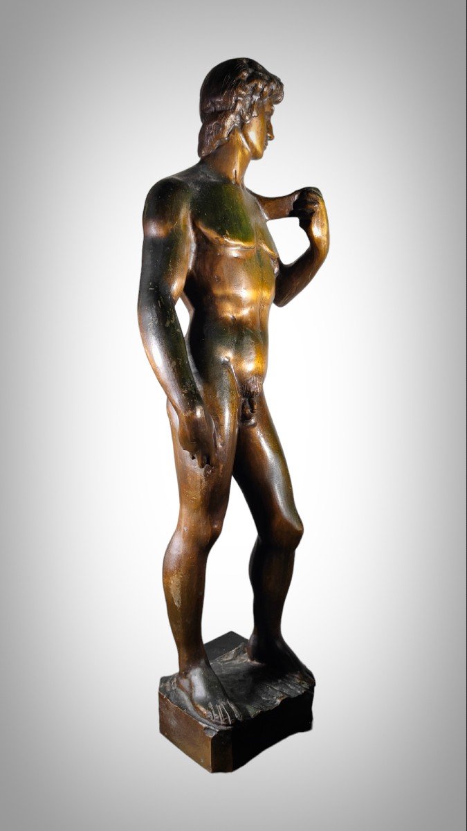 Sculpture En Bronze De David De Michel-ange-photo-3