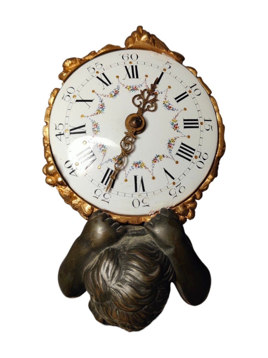 French Bronze Clock From The 19th Century: Elegant Allegory Of The Harvest-photo-5