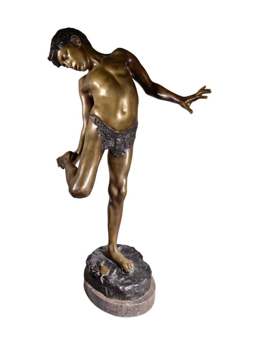  Child Bronze Sculpture - 105 Cm-photo-6