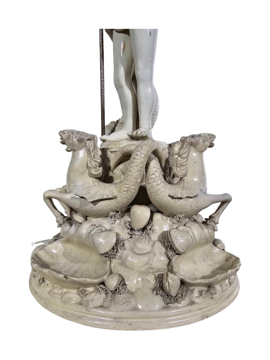  The Triumph Of Neptune - Italian Ceramic Statue, Late 19th Century-photo-3