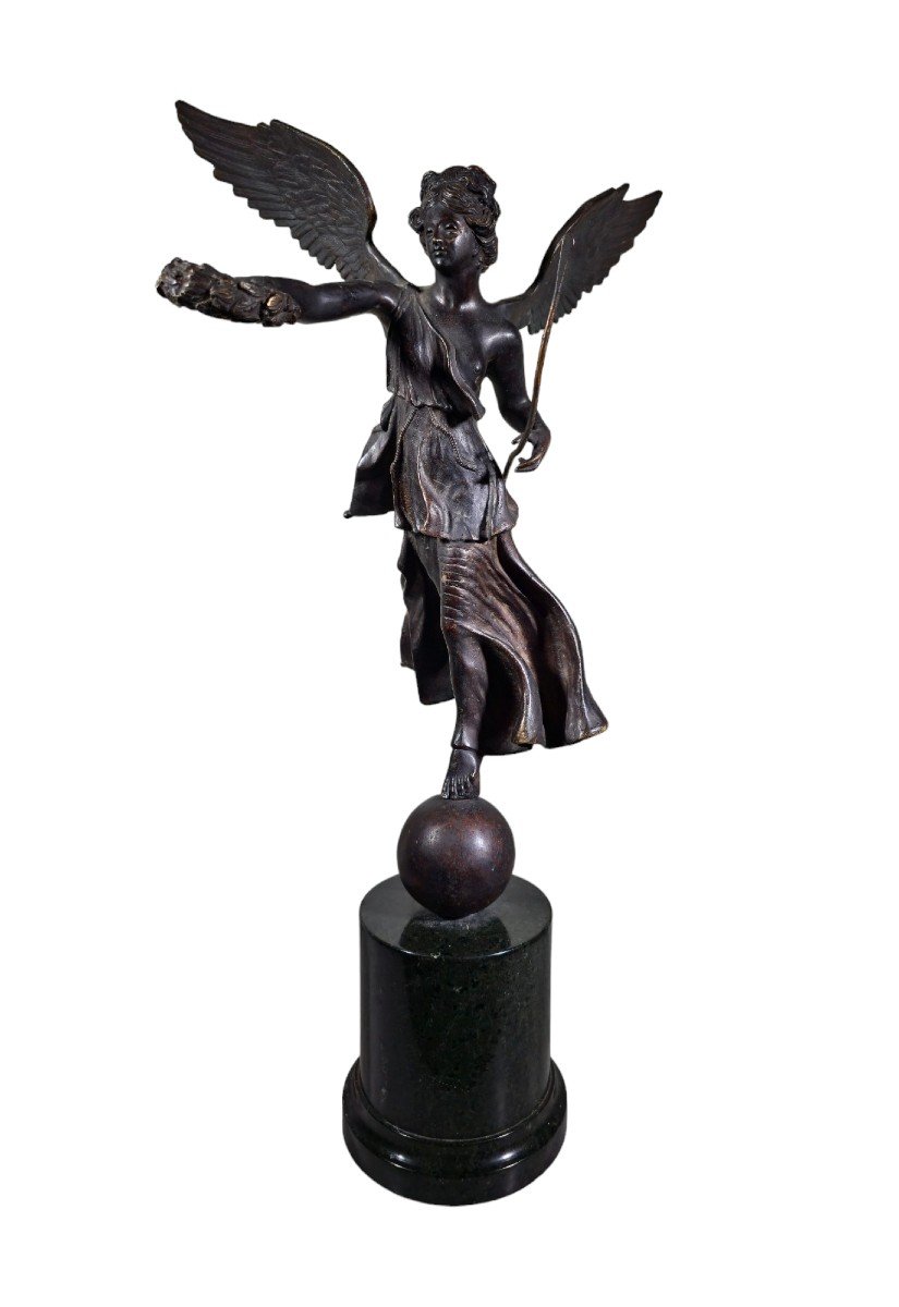 Bronze Sculpture - Winged Victory From The Grand Tour Era