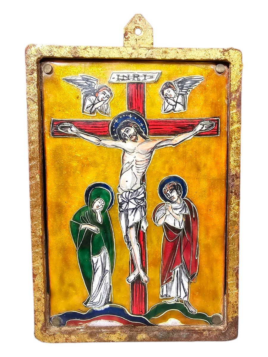 Icon With Enameled Christ-photo-4