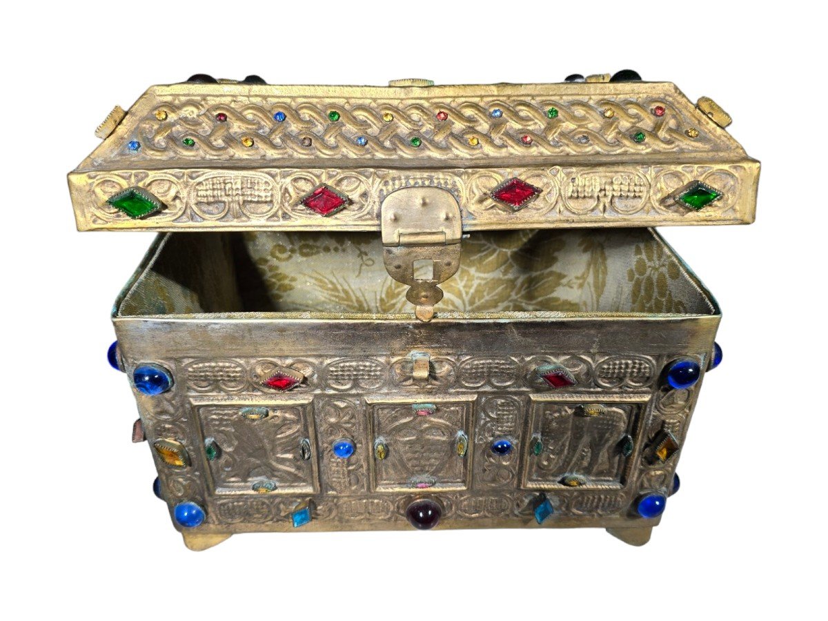 Old Medieval Style Chest Circa 1900