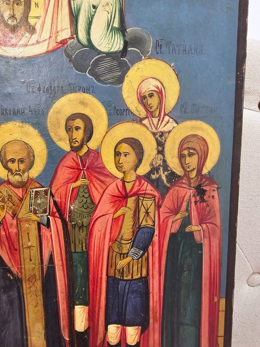 19th Century Orthodox Icon – Convention Of Saints-photo-2