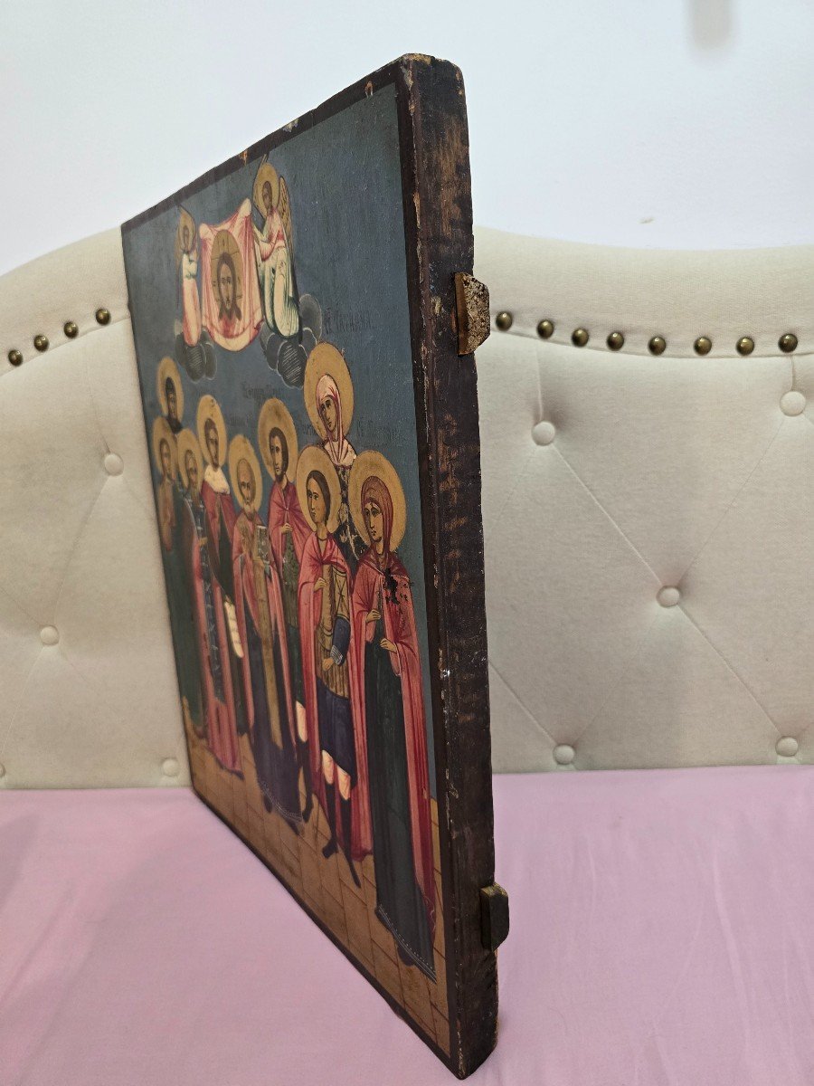 19th Century Orthodox Icon – Convention Of Saints-photo-7