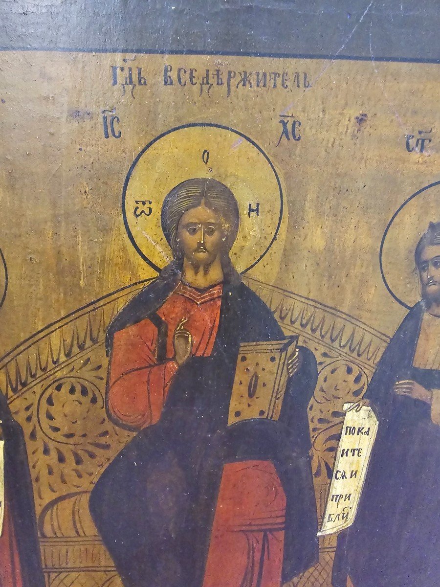 19th Century Orthodox Icon – The Deesis-photo-3