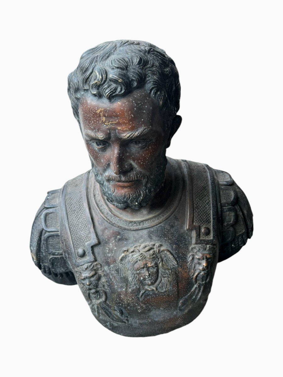 Large Roman Bronze Sculpture 80 Cm-photo-4