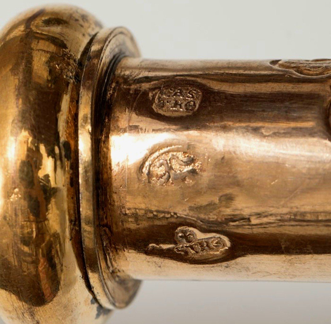 Crosse Pastorale d'évêque En Argent, Vers 1785-1793-photo-1