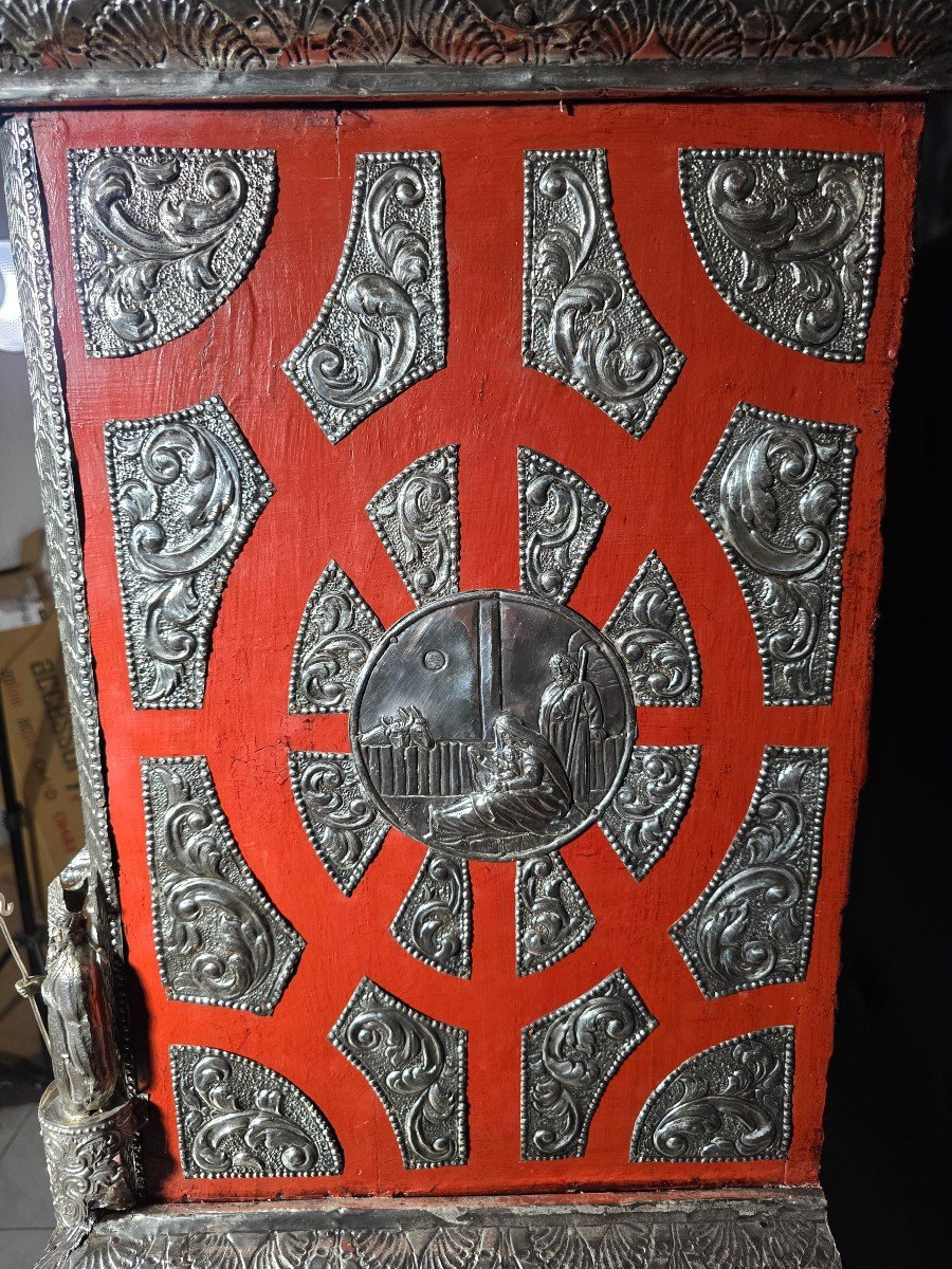 Cabinet And Buffet Table; Mexico, End Of The 18th Century And After, In Silver-photo-2