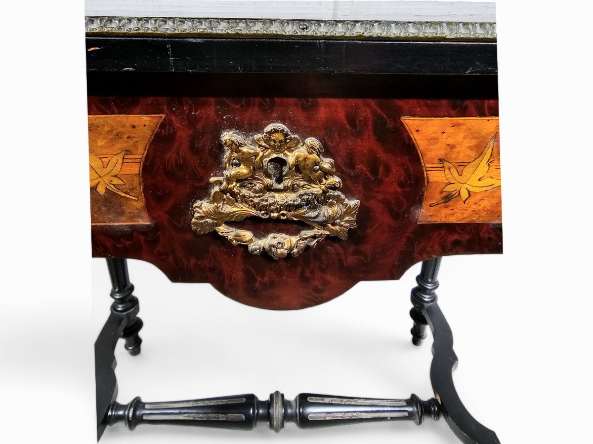 19th Century French Marquetry Table-photo-2