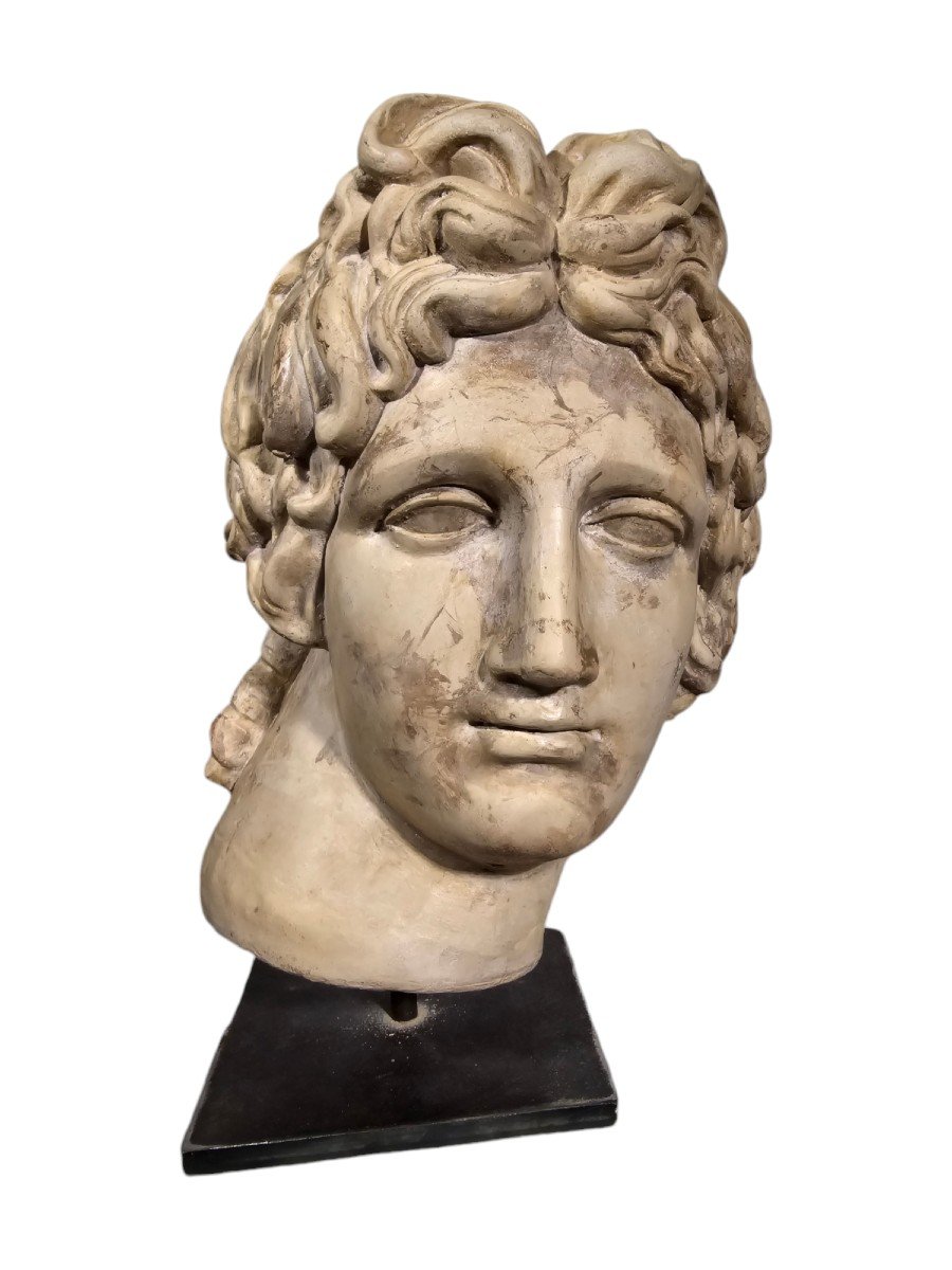 Decorative Stone Head Of Apollo - Classic Style-photo-3