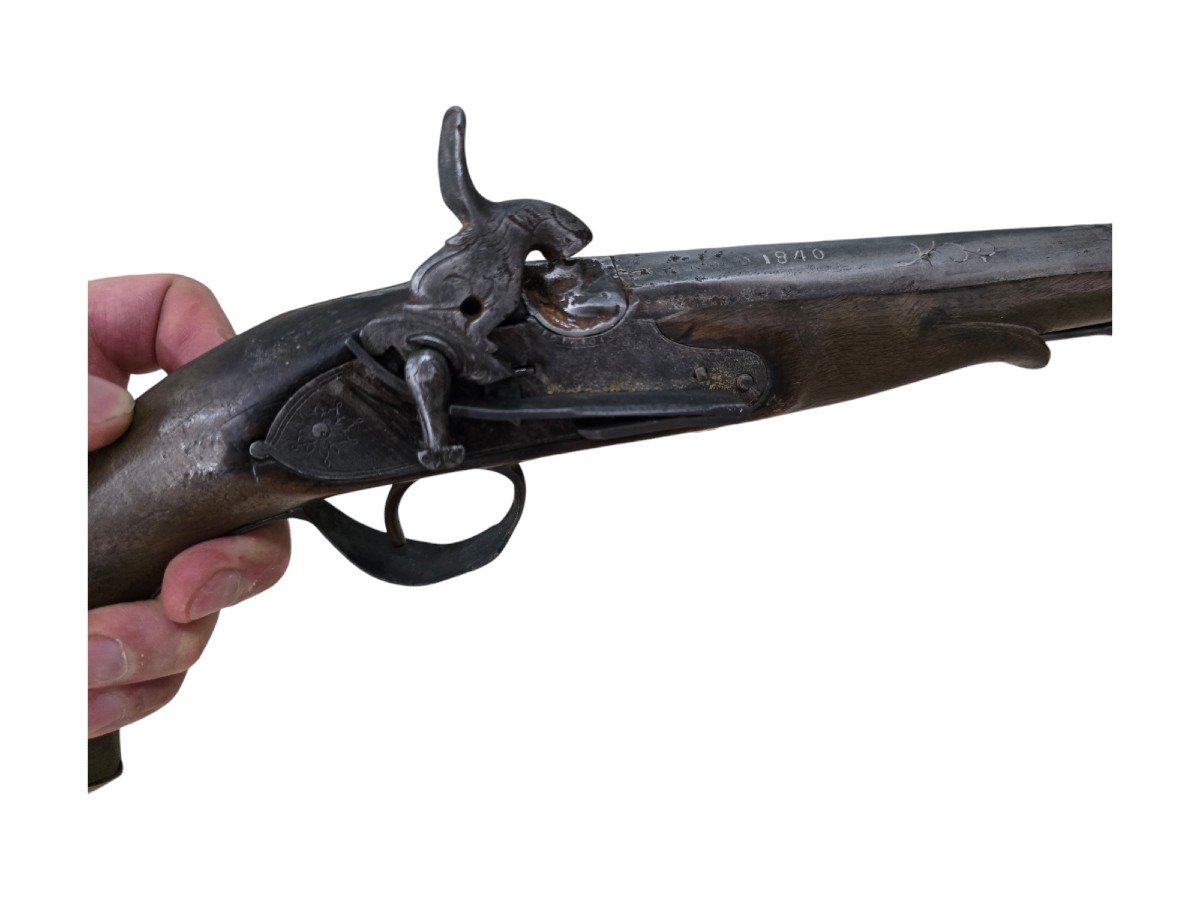 Antique Pistol From 1840 By José Ramón Gabiola – Eibar, Spain-photo-4