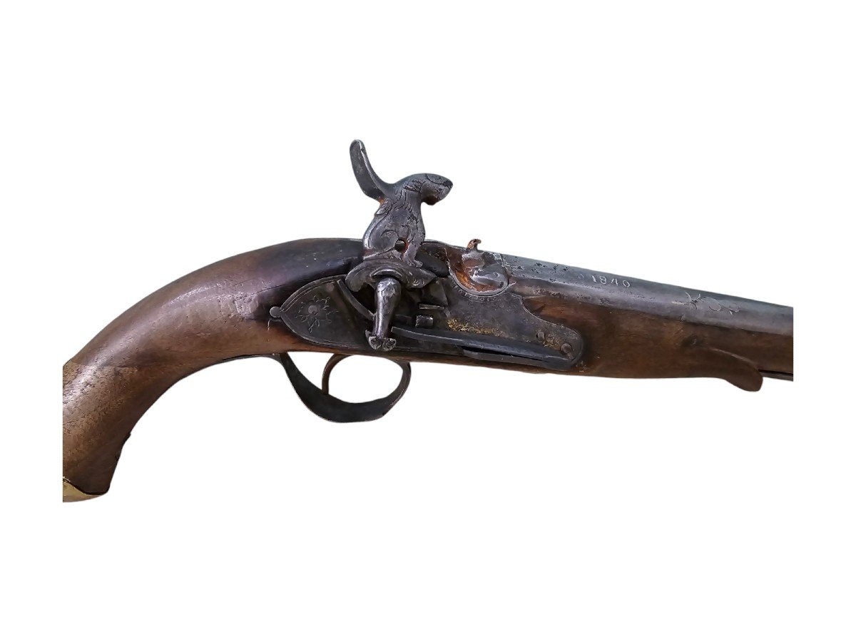 Antique Pistol From 1840 By José Ramón Gabiola – Eibar, Spain-photo-5