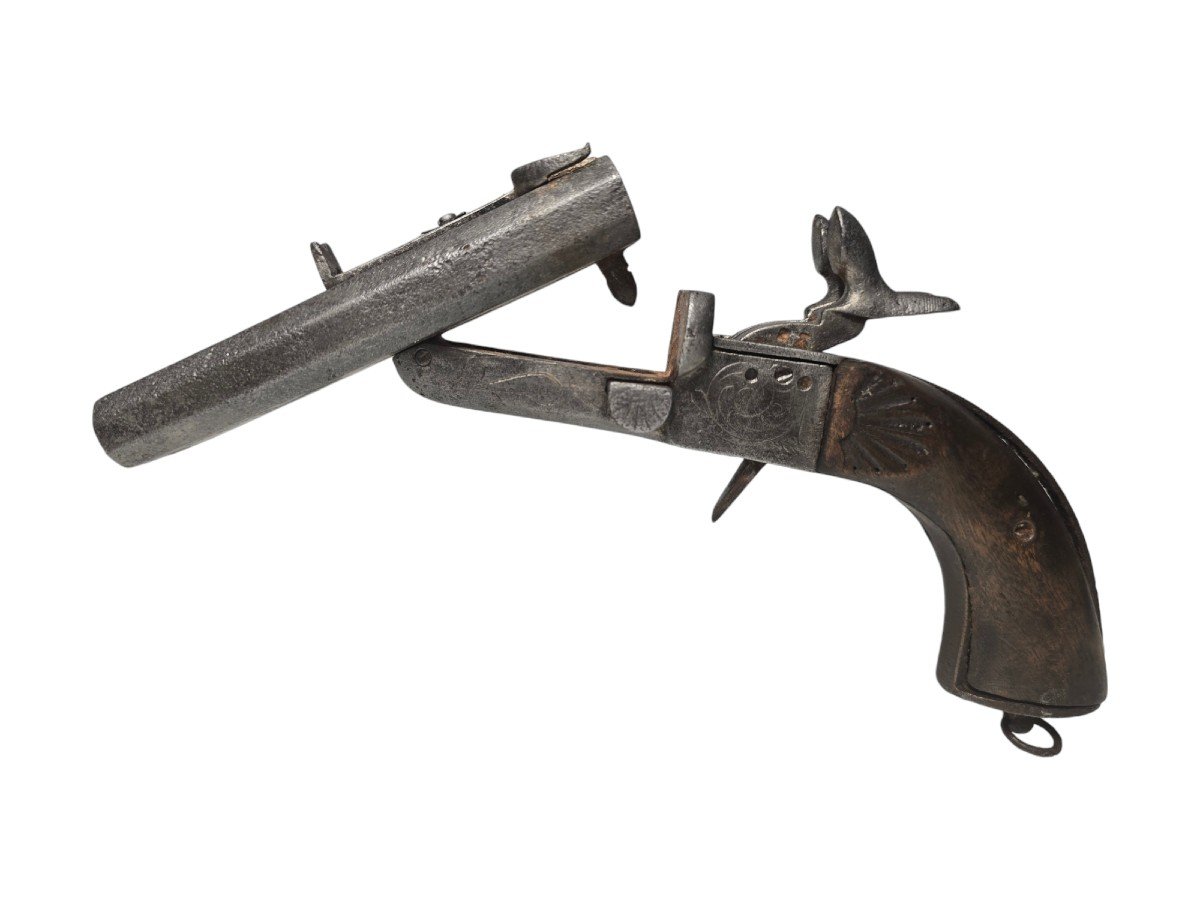 Antique French Pistol From The 19th Century – Functional-photo-4