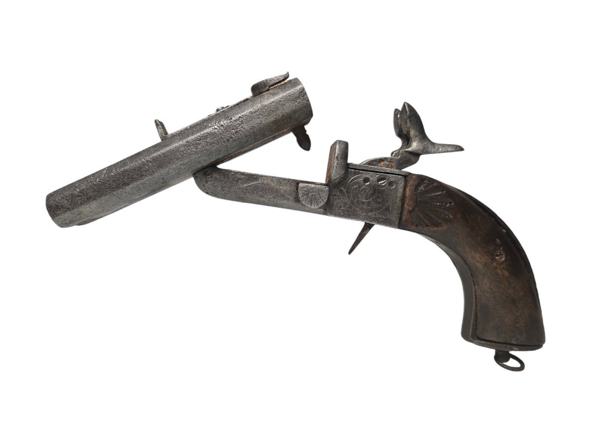 Antique French Pistol From The 19th Century – Functional-photo-6