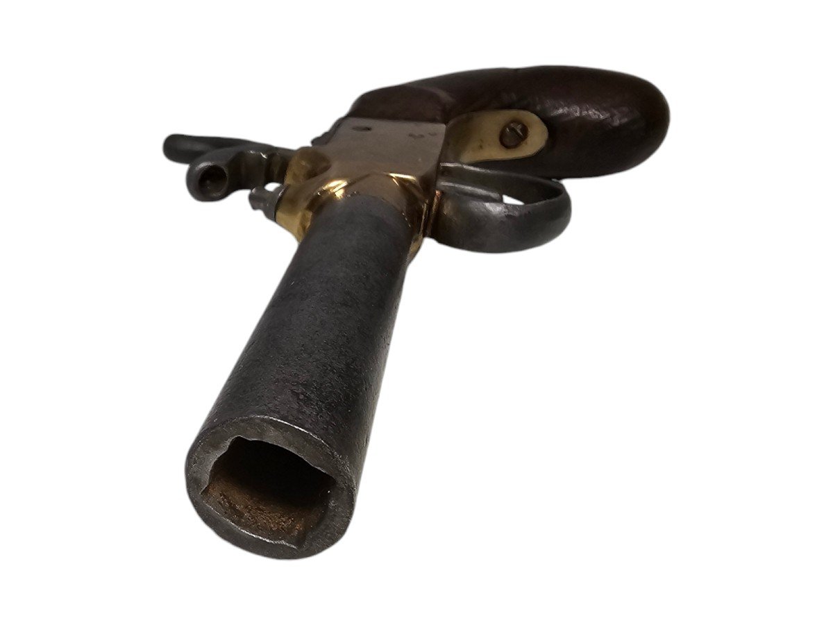 Pistolet Ancien Du XIXe Siècle – Mécanisme Fonctionnel-photo-2