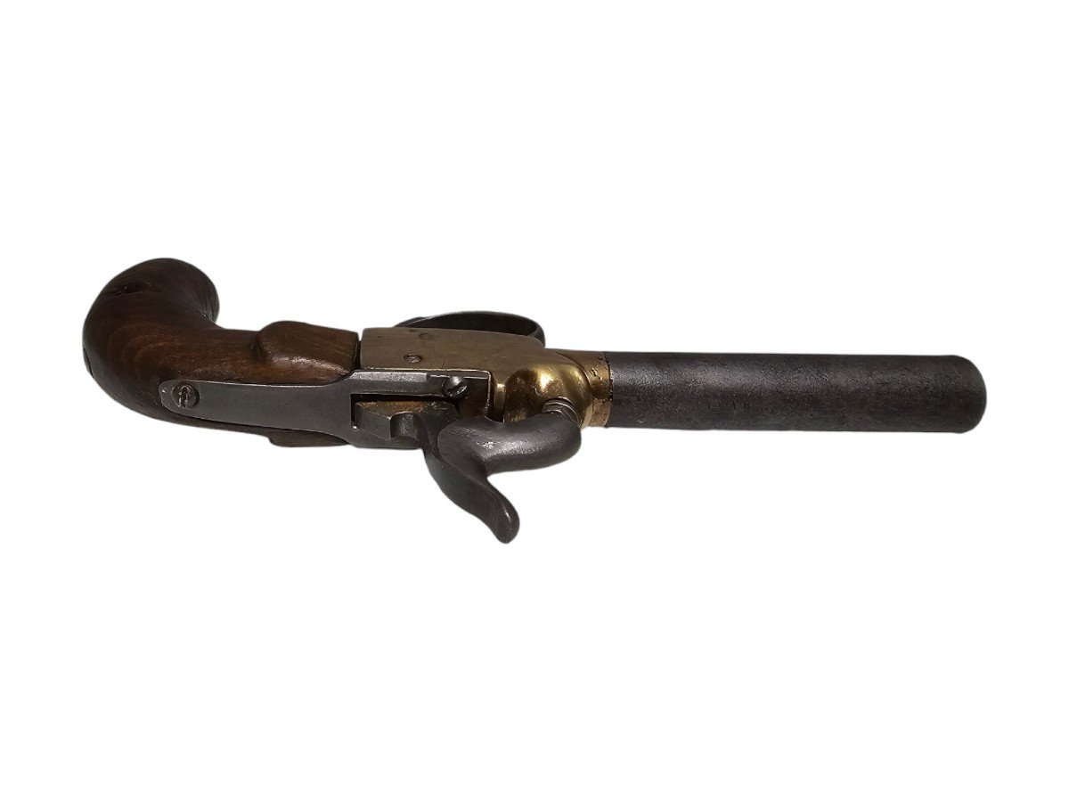 Pistolet Ancien Du XIXe Siècle – Mécanisme Fonctionnel-photo-1