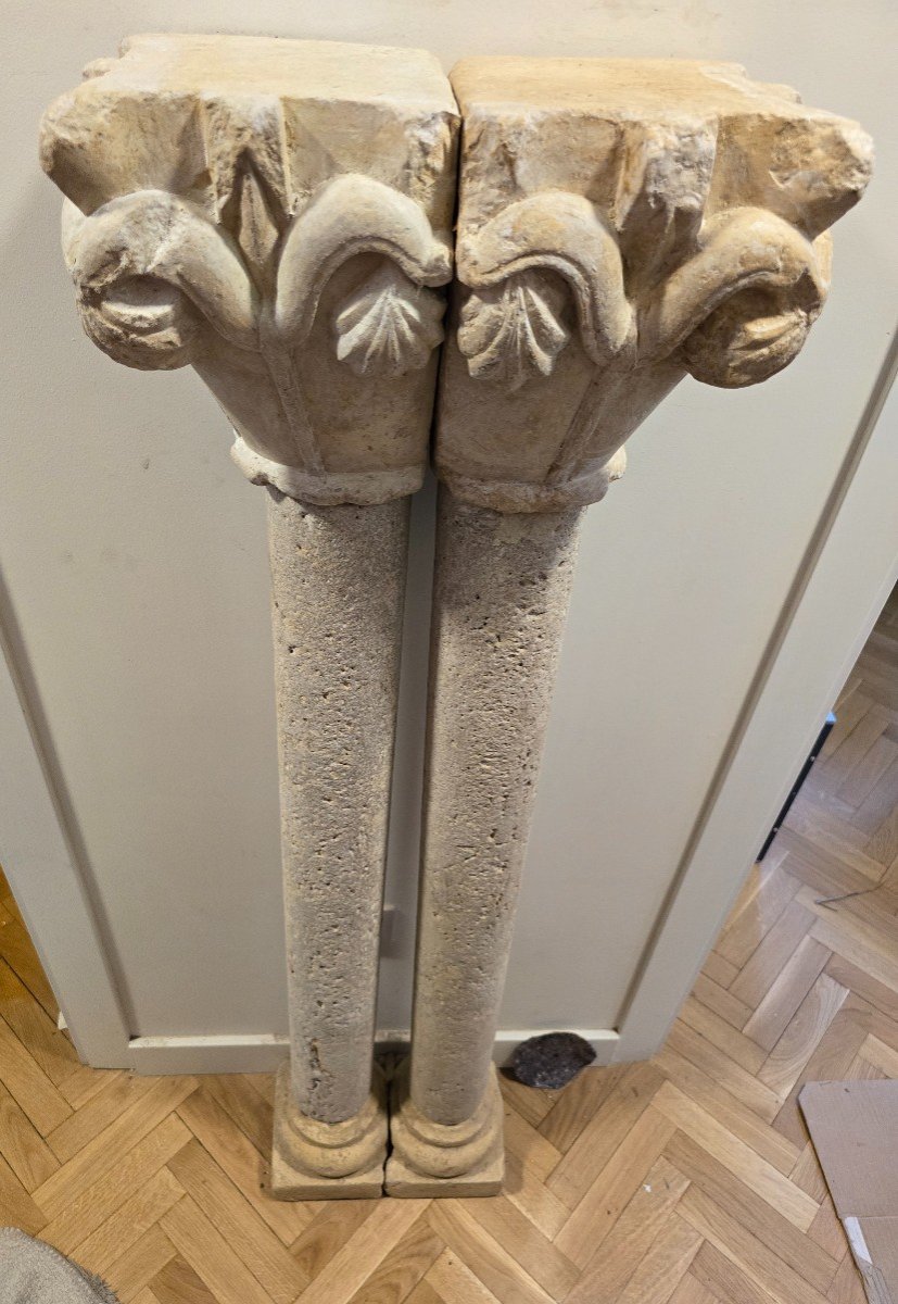 Pair Of Decorative Roman Terracotta Columns – Excellent Condition