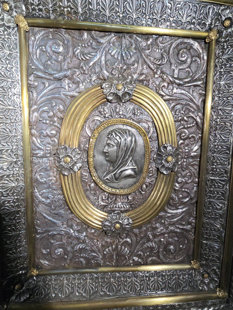 17th Century Italian Silver And Silver-gilt Altar Panel (paliotto)-photo-1