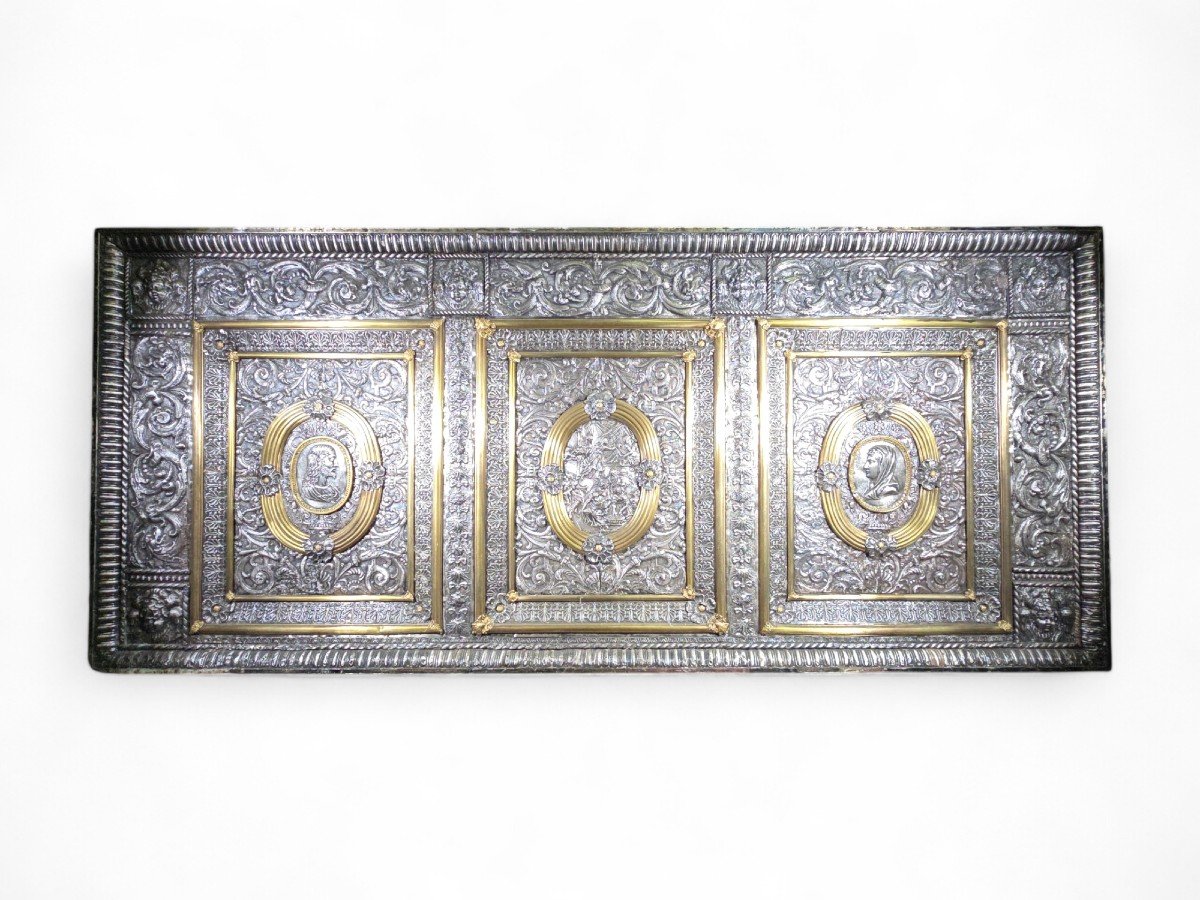 17th Century Italian Silver And Silver-gilt Altar Panel (paliotto)-photo-6