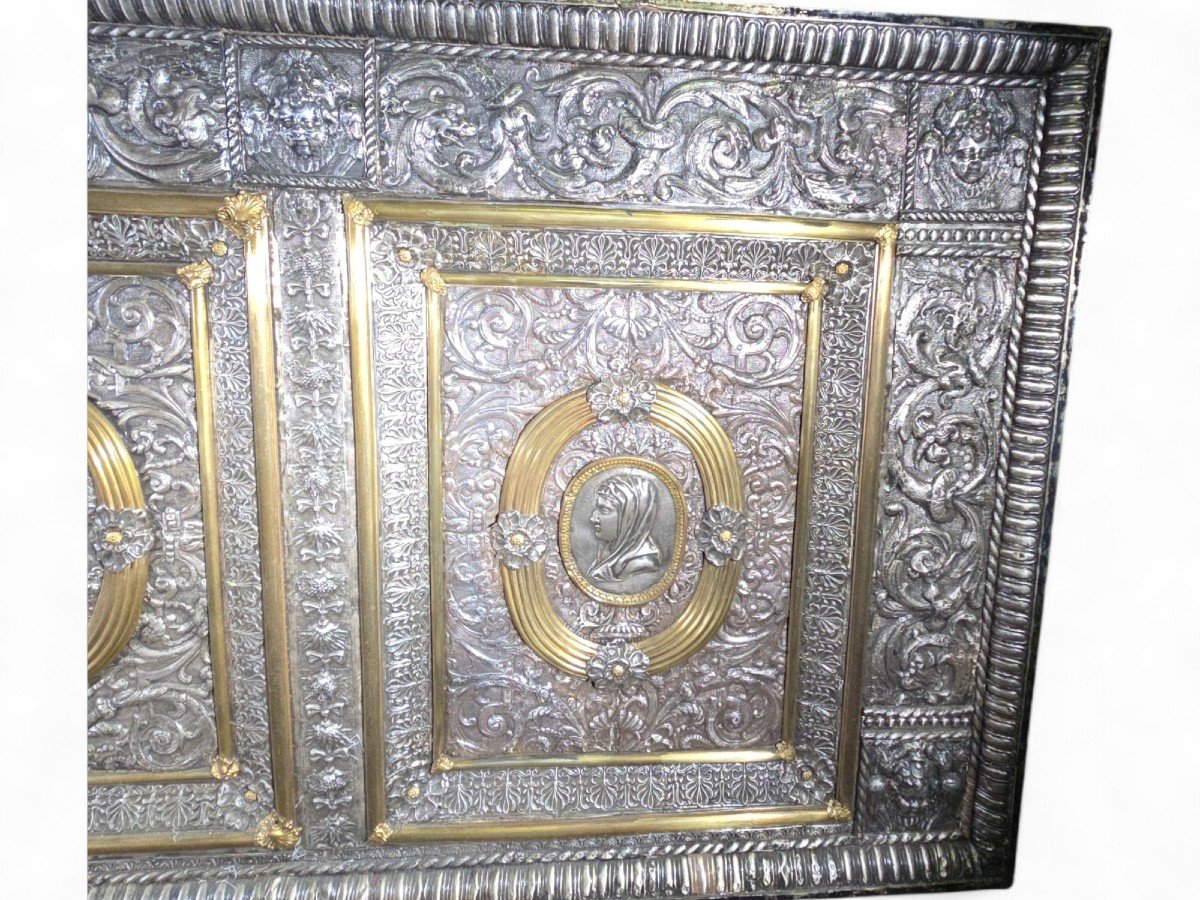 17th Century Italian Silver And Silver-gilt Altar Panel (paliotto)-photo-7