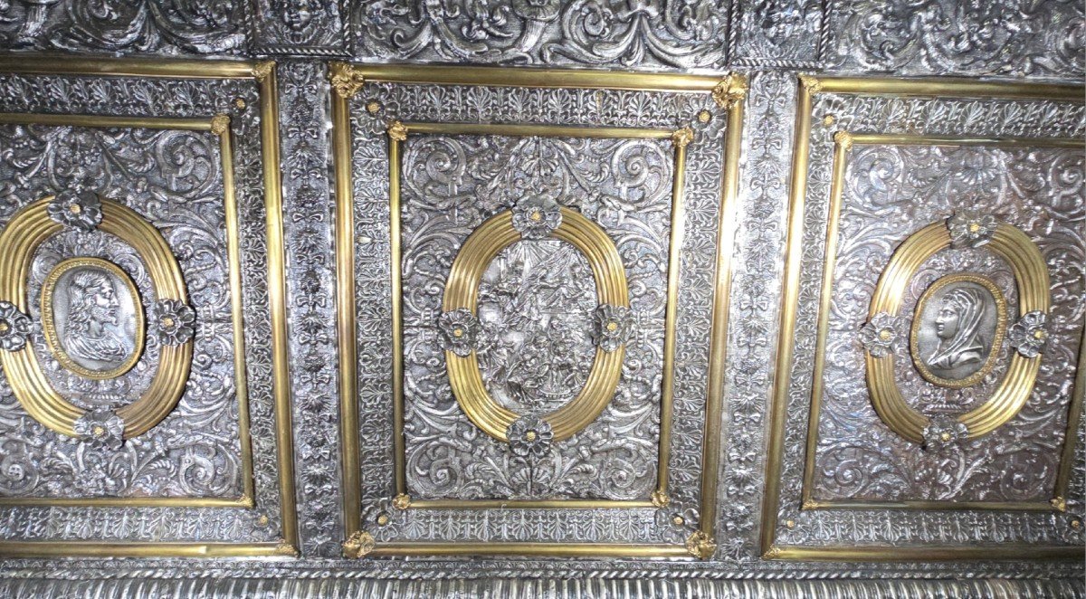 17th Century Italian Silver And Silver-gilt Altar Panel (paliotto)-photo-8