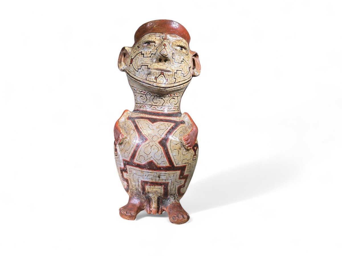 Large Jarrón Shipibo In Peruvian Clay – Early 20th Century-photo-2