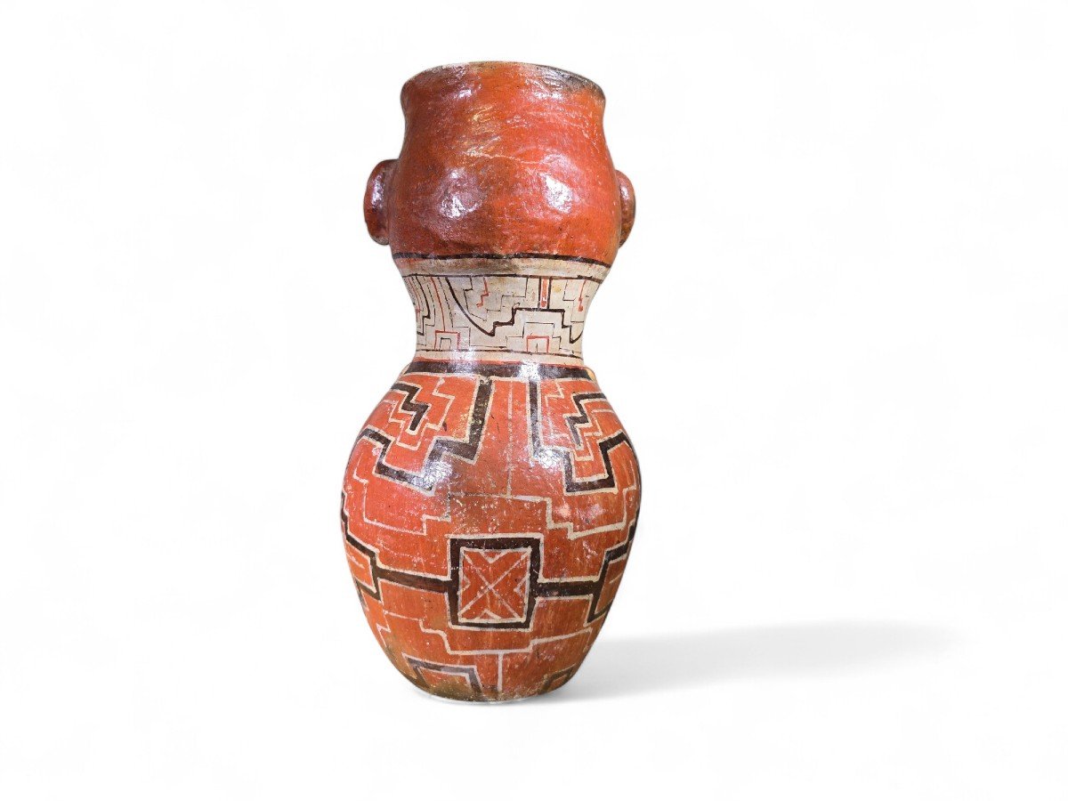 Large Jarrón Shipibo In Peruvian Clay – Early 20th Century-photo-2