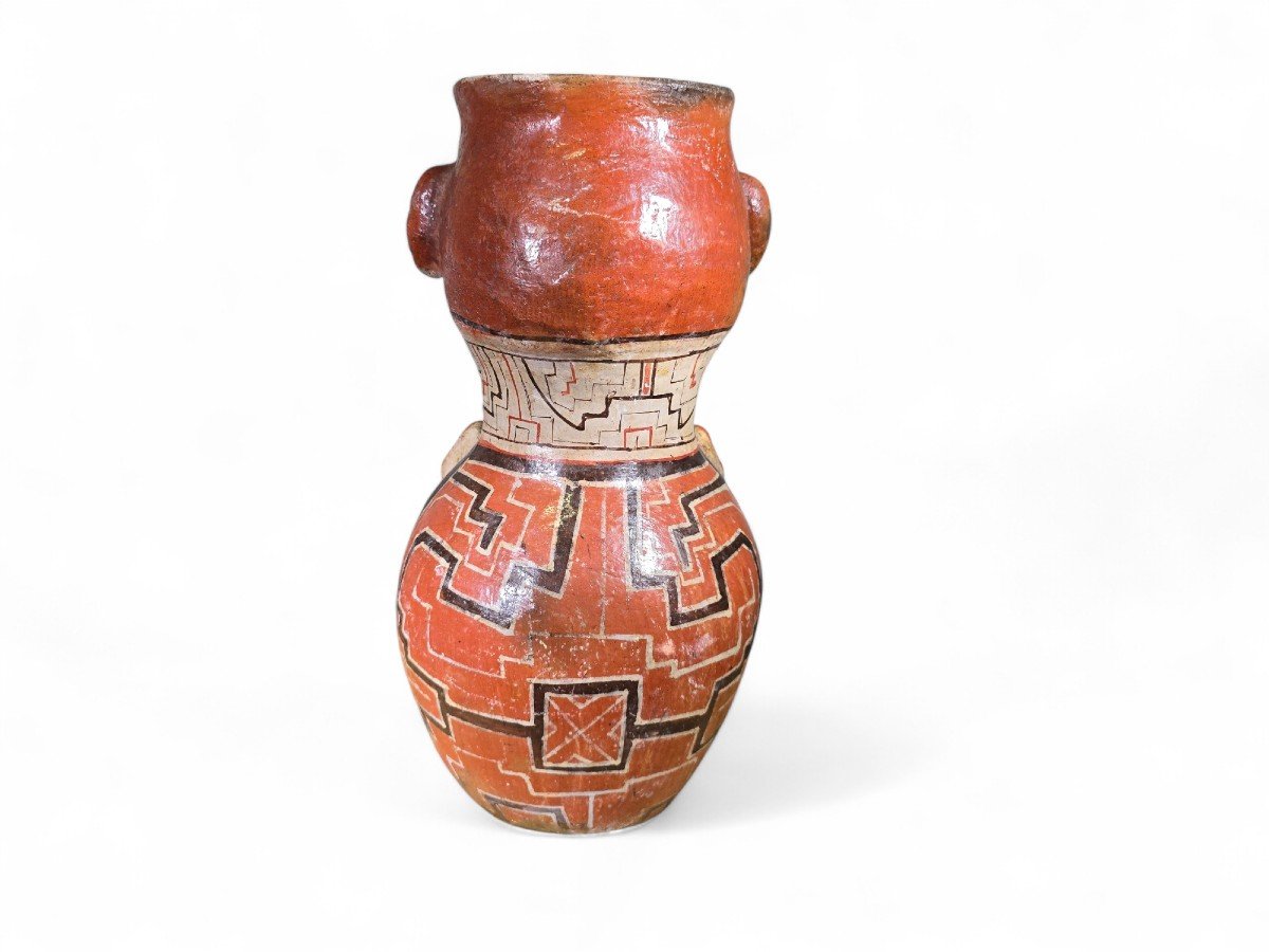 Large Jarrón Shipibo In Peruvian Clay – Early 20th Century-photo-5