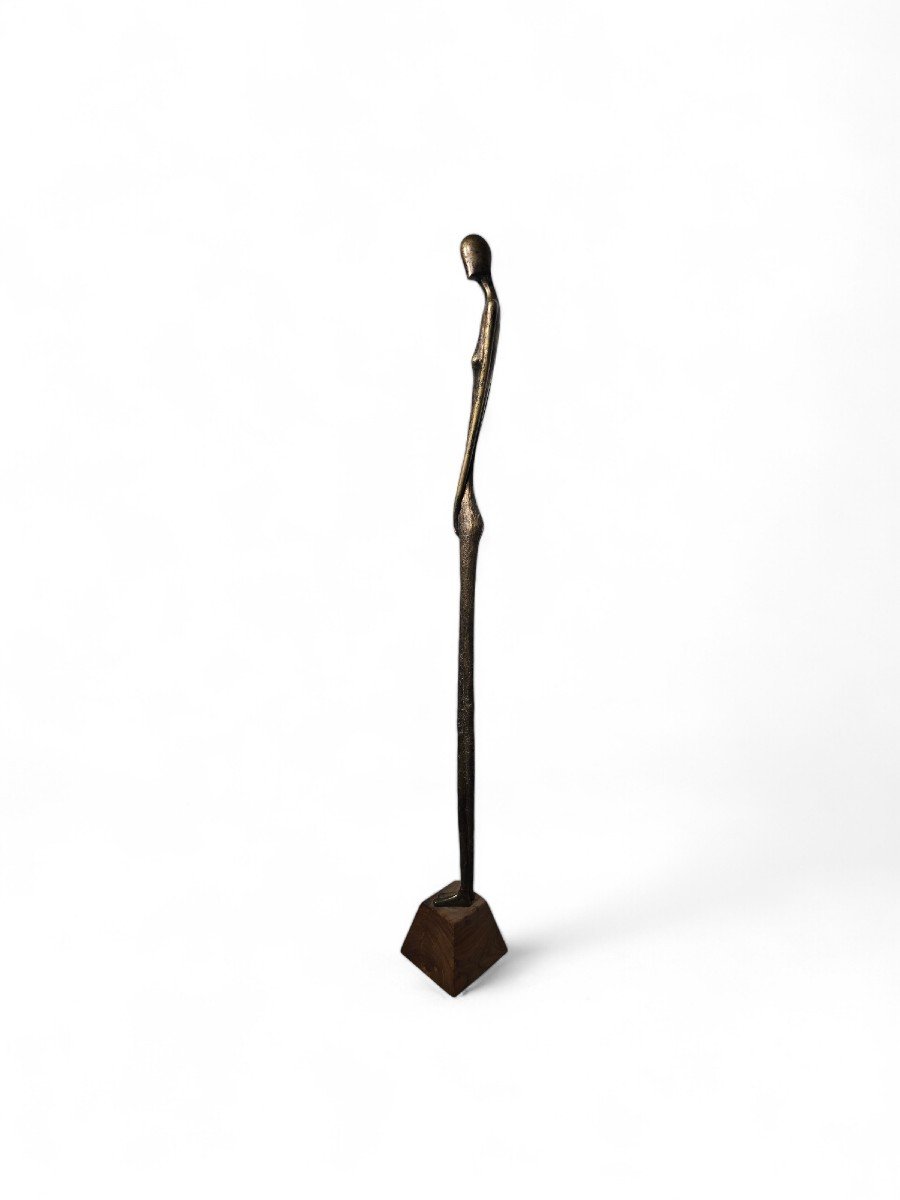 Sculpture En Bronze Dans Le Style De Nando Kallweit – Dimensions : 110 X 13 X 13 Cm-photo-4