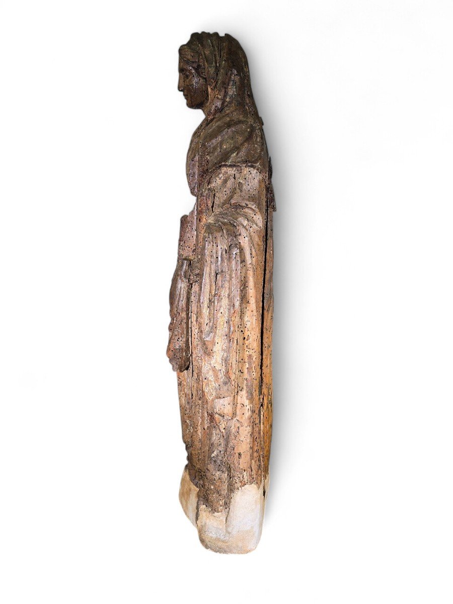 Large Sculpture Of The Virgin Mary From The 16th Century-photo-1