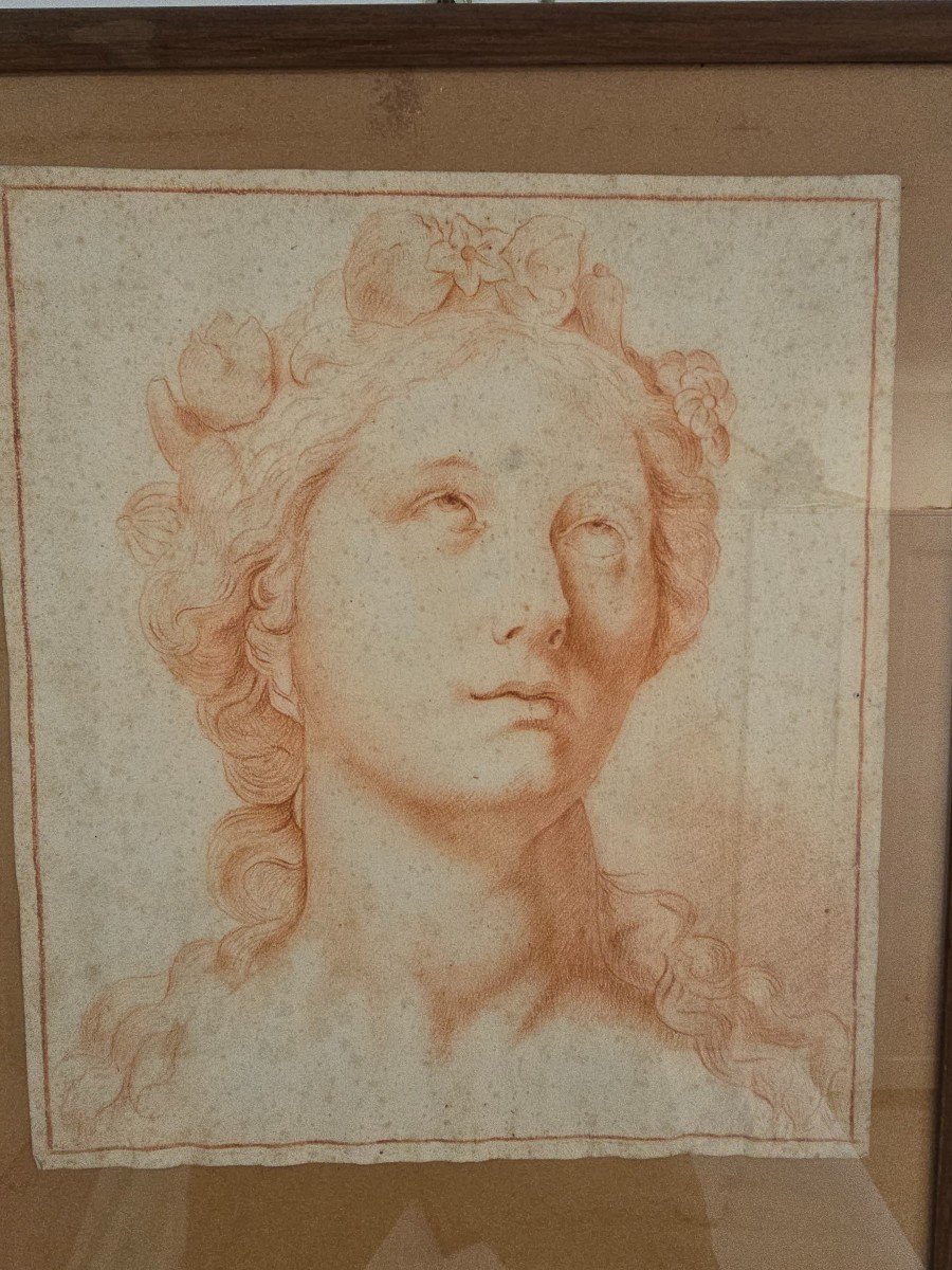 Dessin Daté Du XVIIIe Siècle – Portrait d'Une Jeune Femme (6 Mai 1780-70 ?)-photo-2