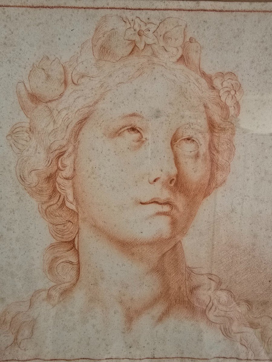 Dessin Daté Du XVIIIe Siècle – Portrait d'Une Jeune Femme (6 Mai 1780-70 ?)-photo-2