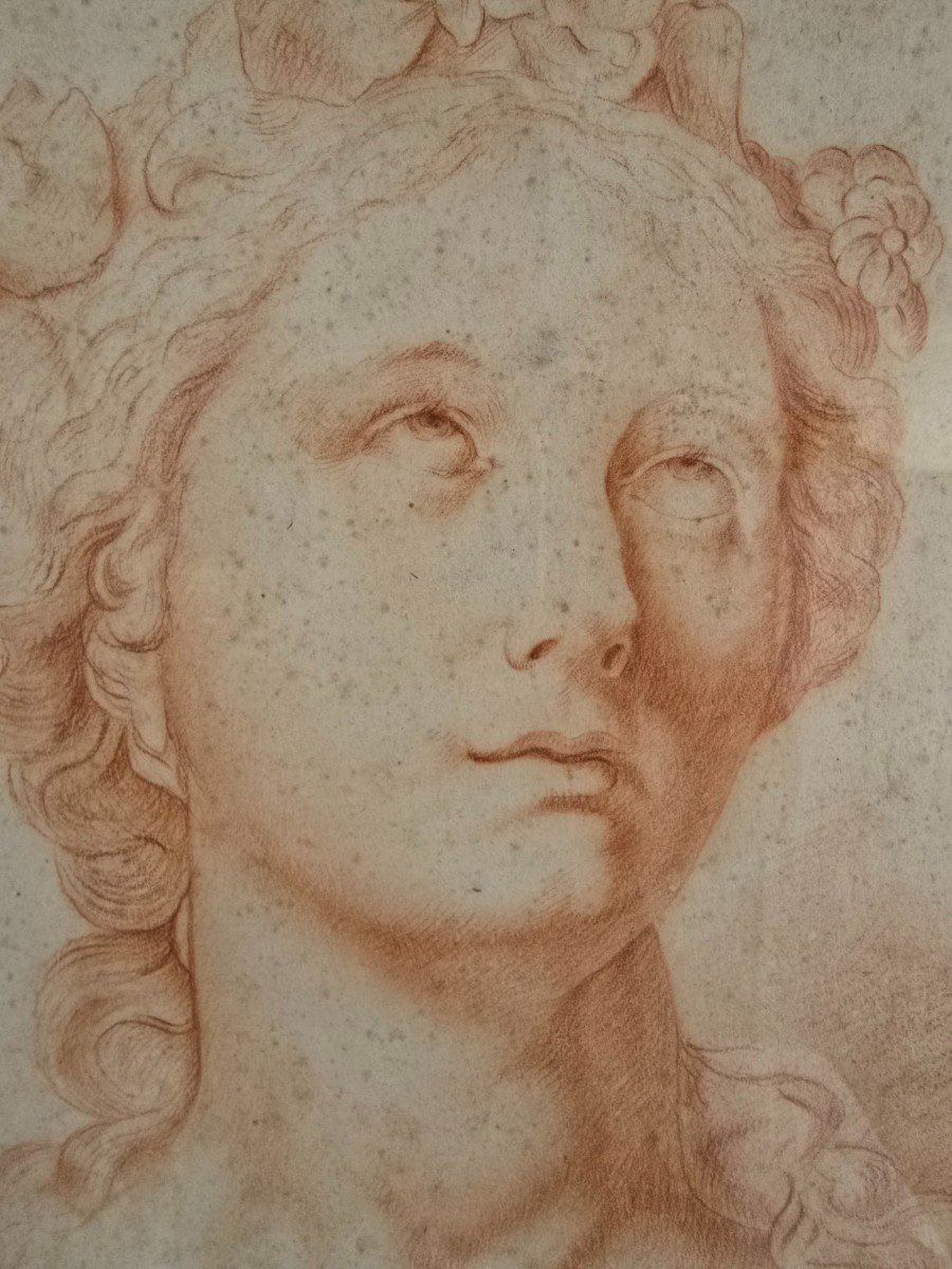 Dessin Daté Du XVIIIe Siècle – Portrait d'Une Jeune Femme (6 Mai 1780-70 ?)-photo-3