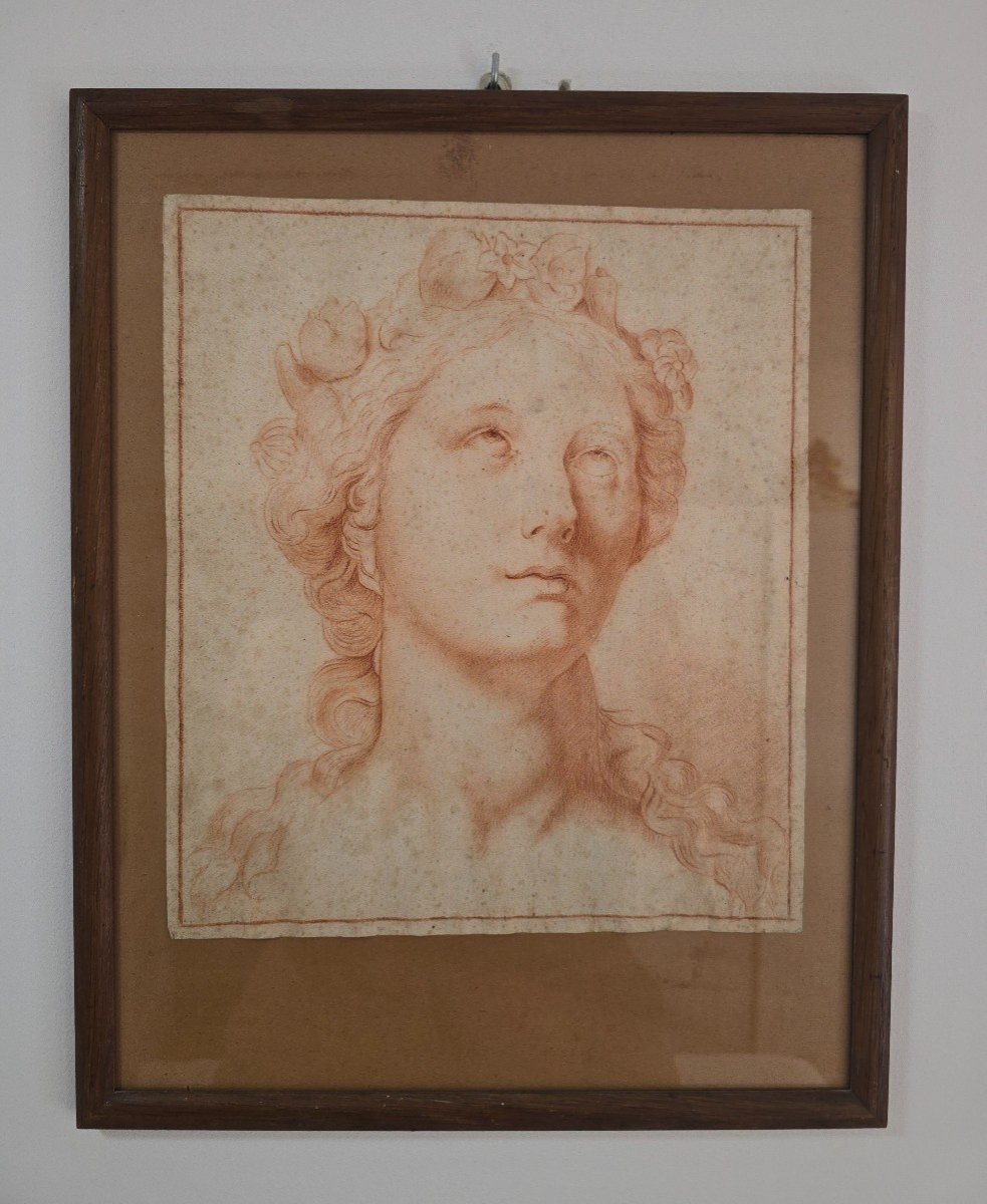 Dessin Daté Du XVIIIe Siècle – Portrait d'Une Jeune Femme (6 Mai 1780-70 ?)