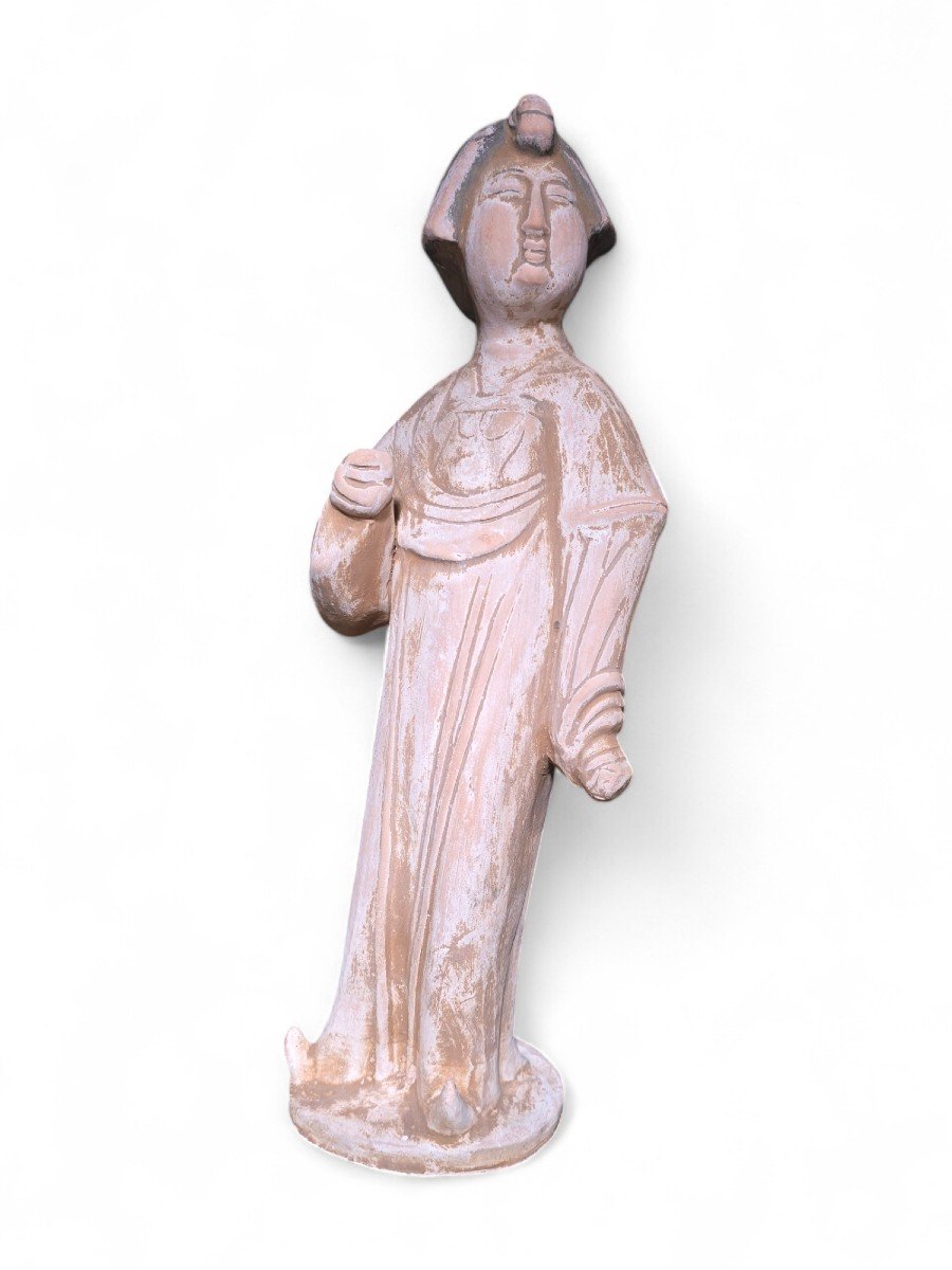 Chinese Decorative Terracotta Sculpture - Court Lady-photo-2